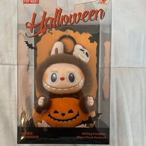 The Monsters Halloween Sitting Pumpkin Vinyl Plush Pendant